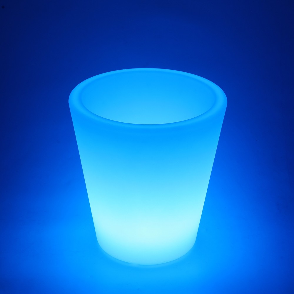 LED Planter Pot Light, Rechargeable LED Flower Pot Light with Remote