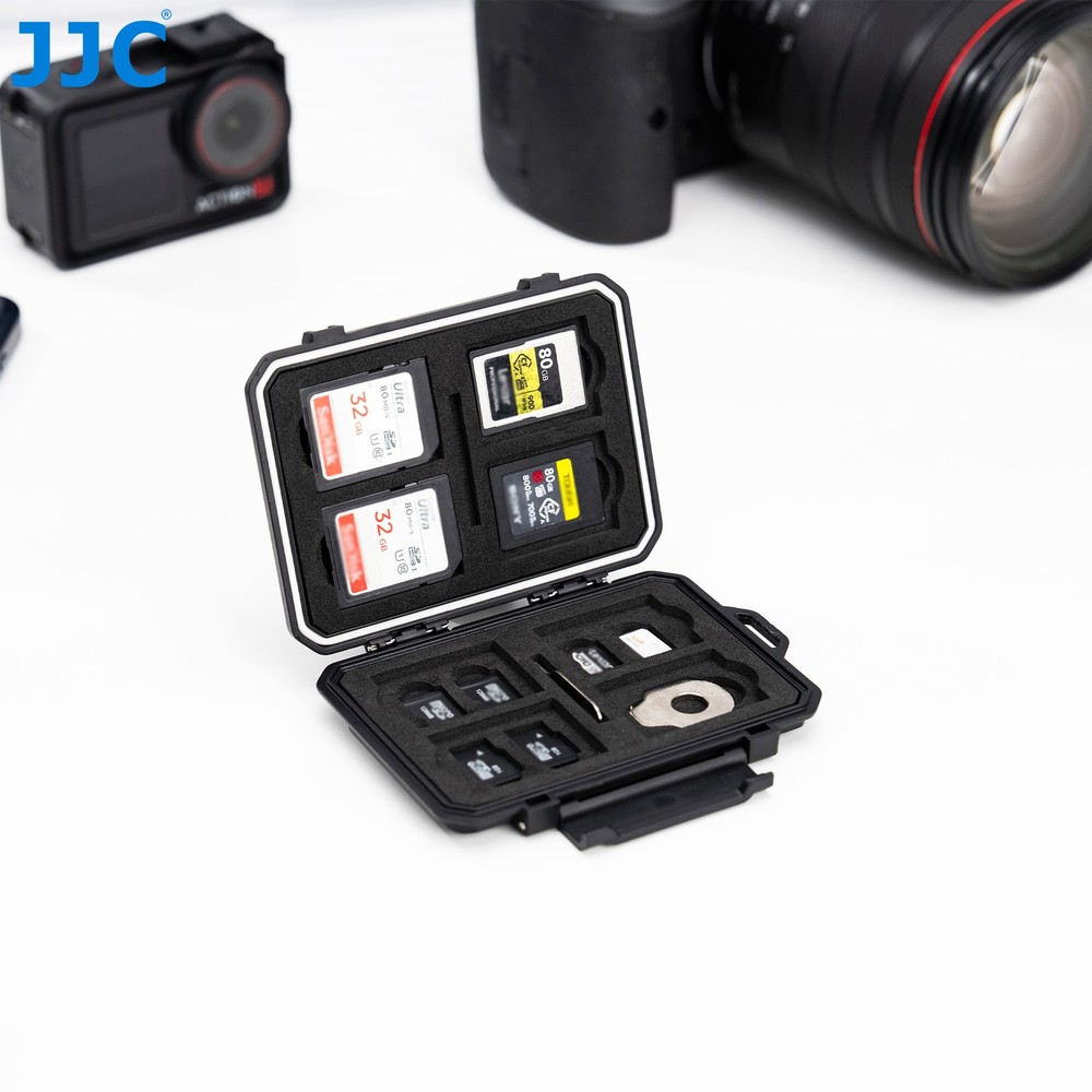 18 Slots Memory Card Case IP67 Waterproof for SD CFexpress Type-A Nano SIM MSD