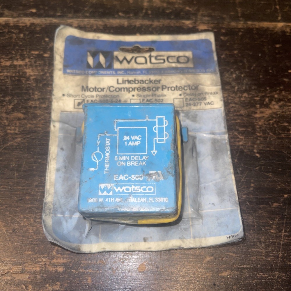 1 NEW WATSCO EAC-500-5-24 LINEBACKER MOTOR/COMPRESSOR PROTECTOR NIP