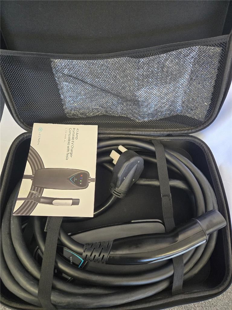 = Lectron Portable EV Charger 40 AMP Compatible With Tesla Evs 40 AMP