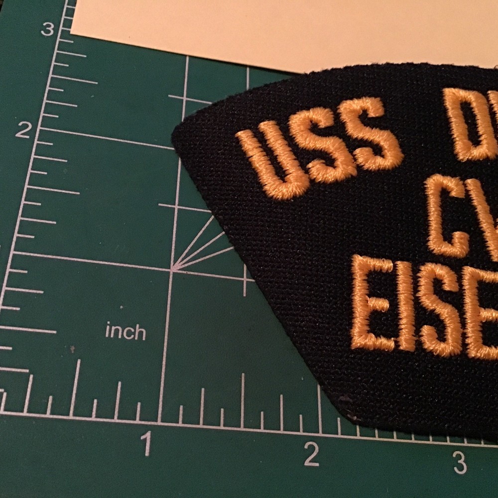 USS Dwight D. Eisenhower CVN-69 US Navy 5.75” by 3” Patch