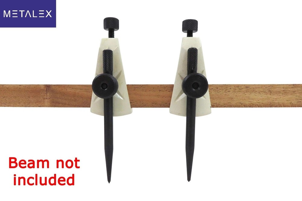 Large Adjustable Trammel Head Set Beam Compass Pencil Holders Woodworking Tool