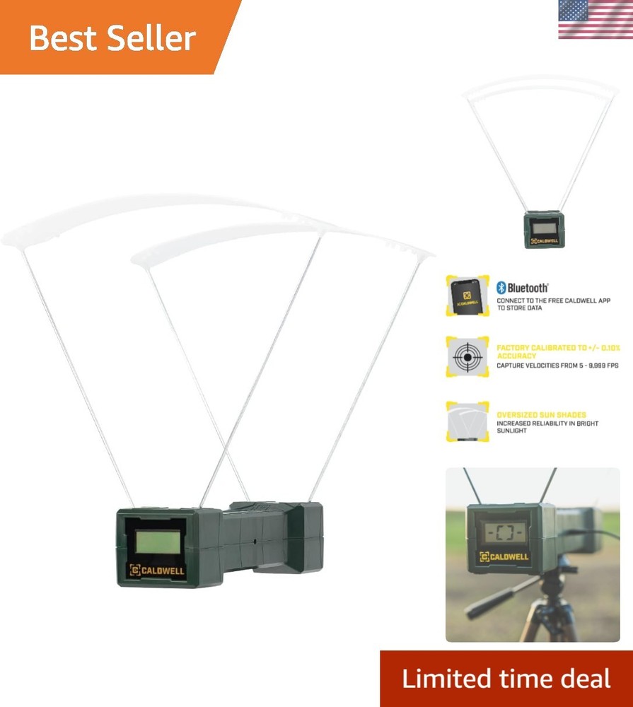 Ballistic Precision Chronograph with Bluetooth & Large LCD for Accurate Shooting