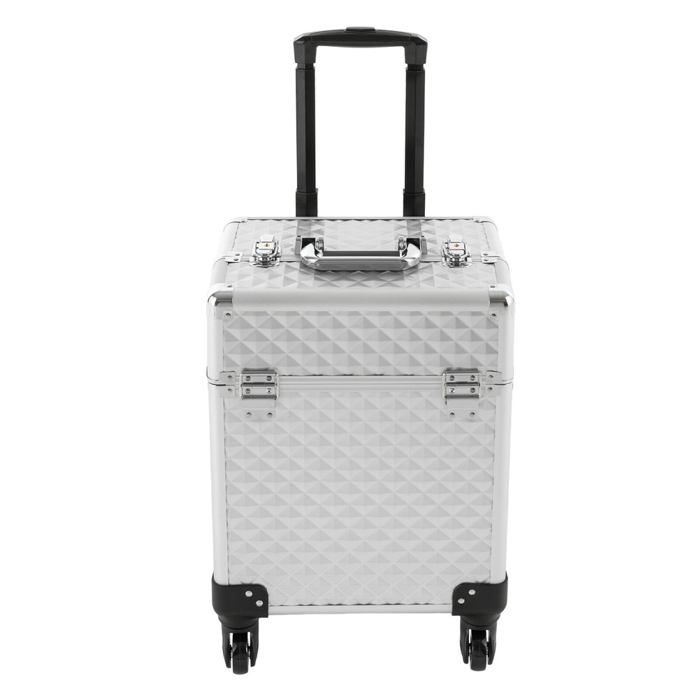 Professional Rolling Makeup Case, Multifunctional Cosmetic Organizer