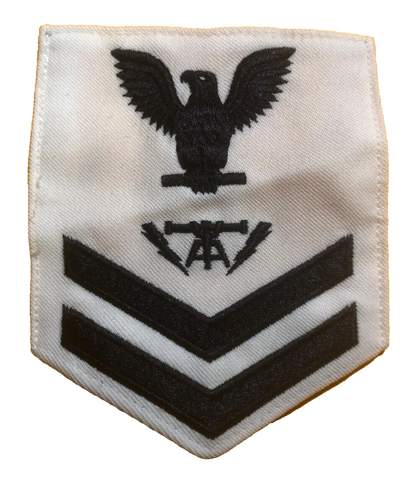Military US Navy Fire Controlman 2d Class 4"x4 3/4" Patch #K892