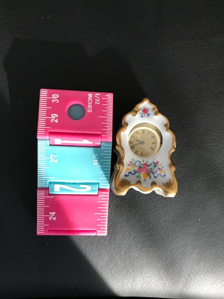 Tiny Porcelain Clock - Ex