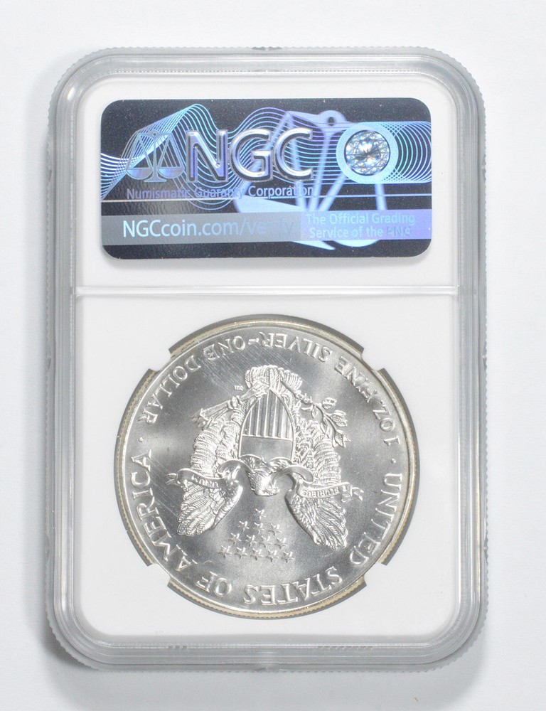 MS69 1994 American Silver Eagle NGC Brown Label