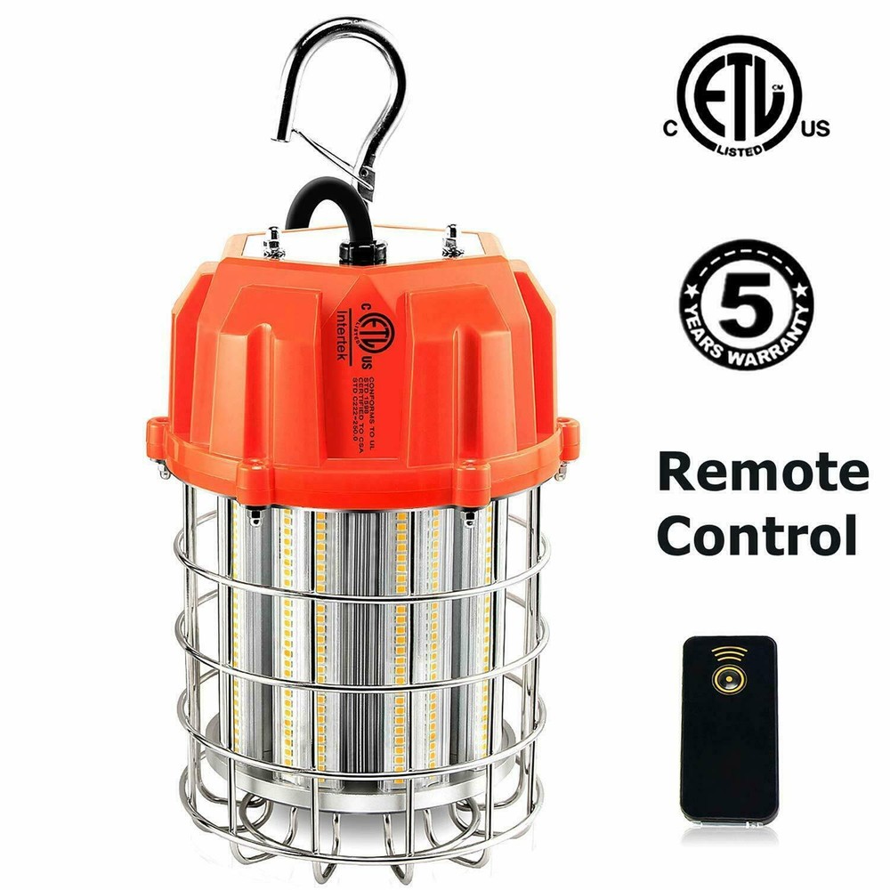 100W High Bay LED Work Light 14500Lm Remote Control Construction Portable Light