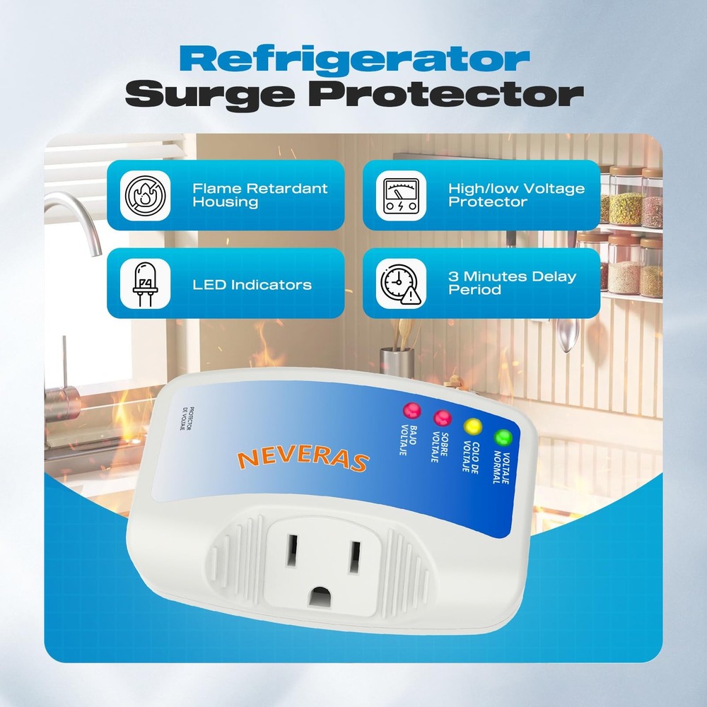 Refrigerator Surge Protector, Malictele Single Outlet Voltage