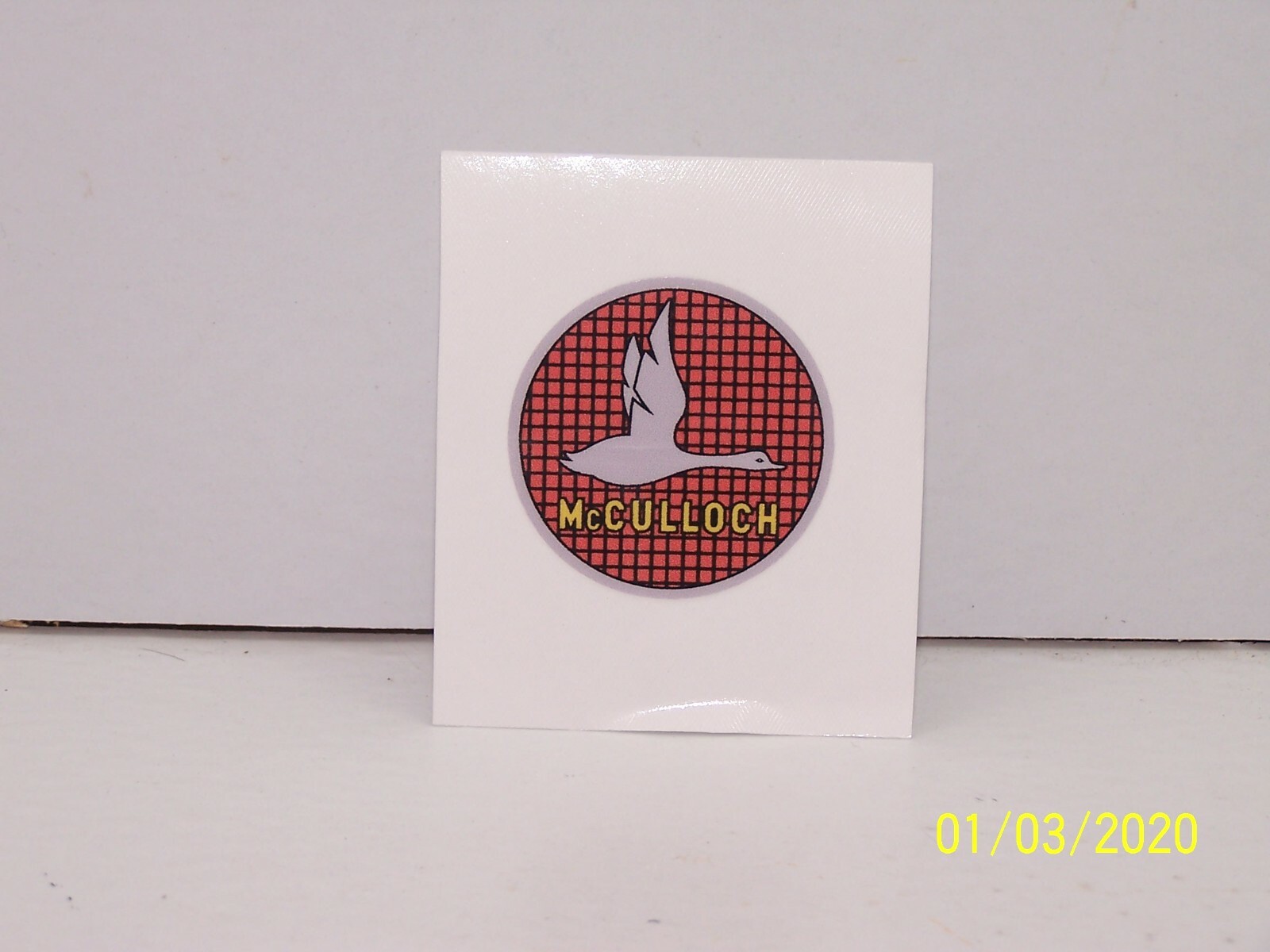 McCulloch Chainsaw Goose Decal Round!