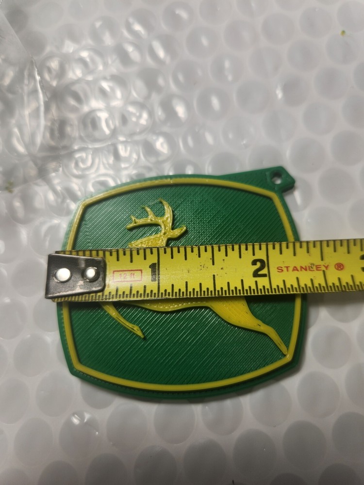 John Deere Custom 3d Printed Key Chain's