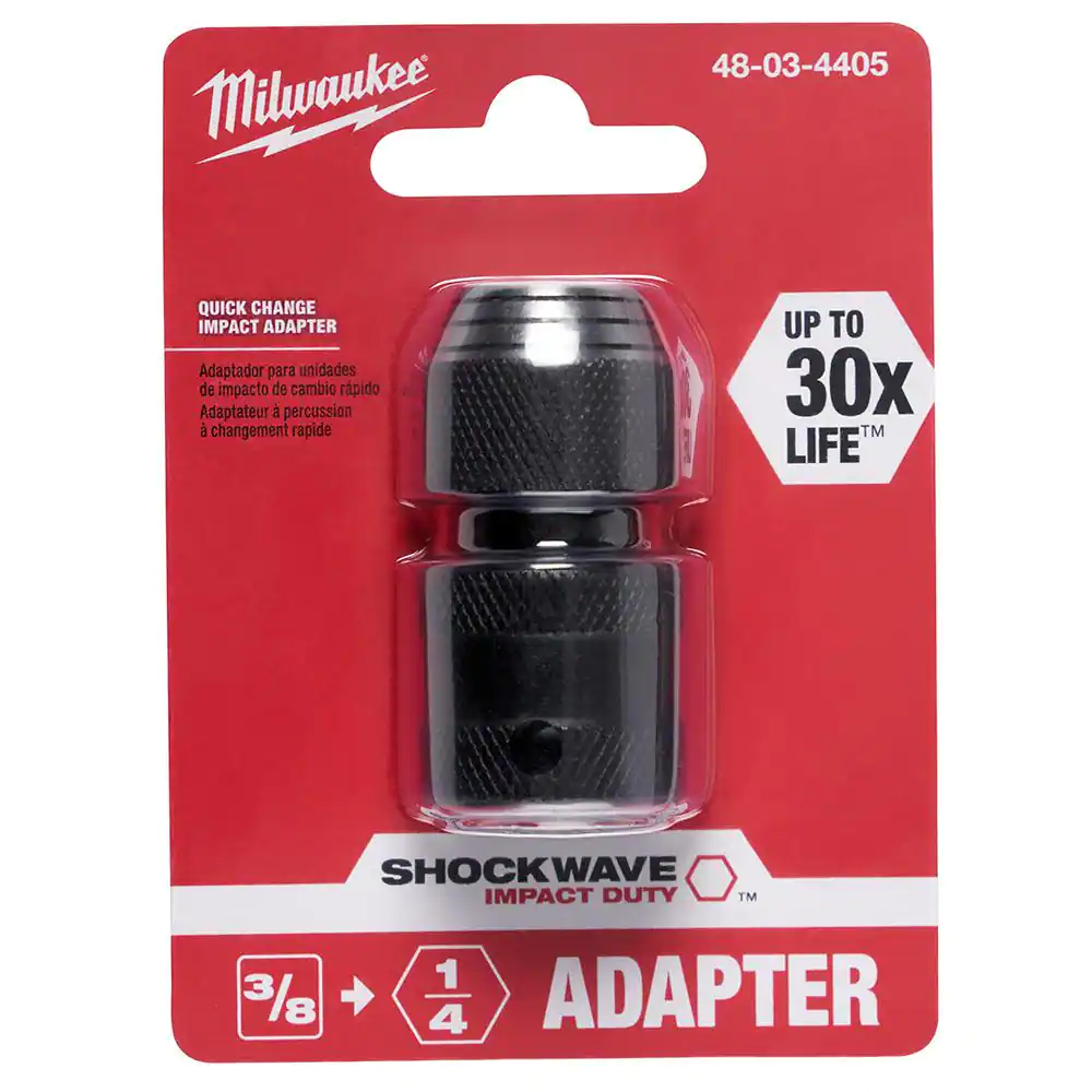 3/8 In. Square X 1/4 In. Hex Shockwave Impact Adapter