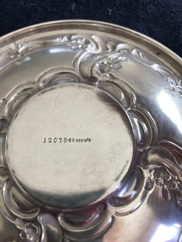 Antique 800 Silver Dish From Germany by WTB