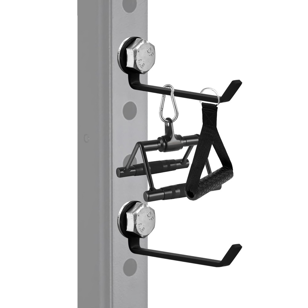 Squat Rack Barbell Holder, 4pcs Hook Attachments - Power Rack Storage Accesso...