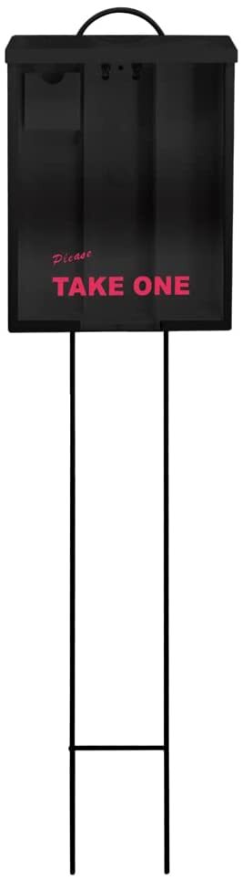 Outdoor Brochure Box w/ Yard Stake (Holds 250 Papers and 60 Business Cards)