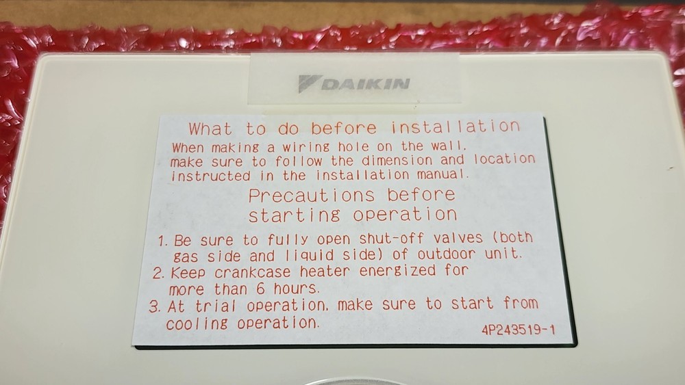 DAIKIN BRC1NRV71 Navigation Remote Controller