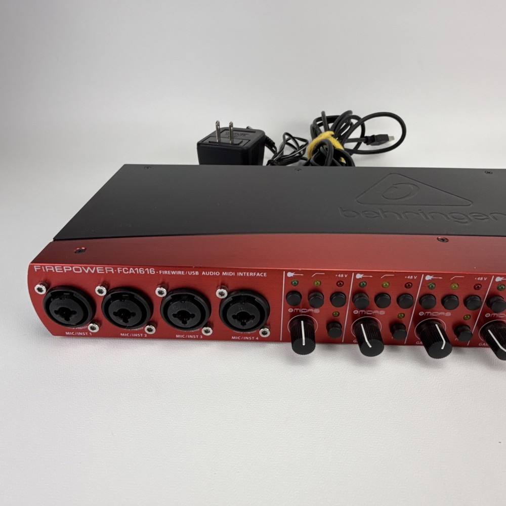 Behringer FCA1616 FireWire/USB Audio/ADAT/MIDI Interface with Cables