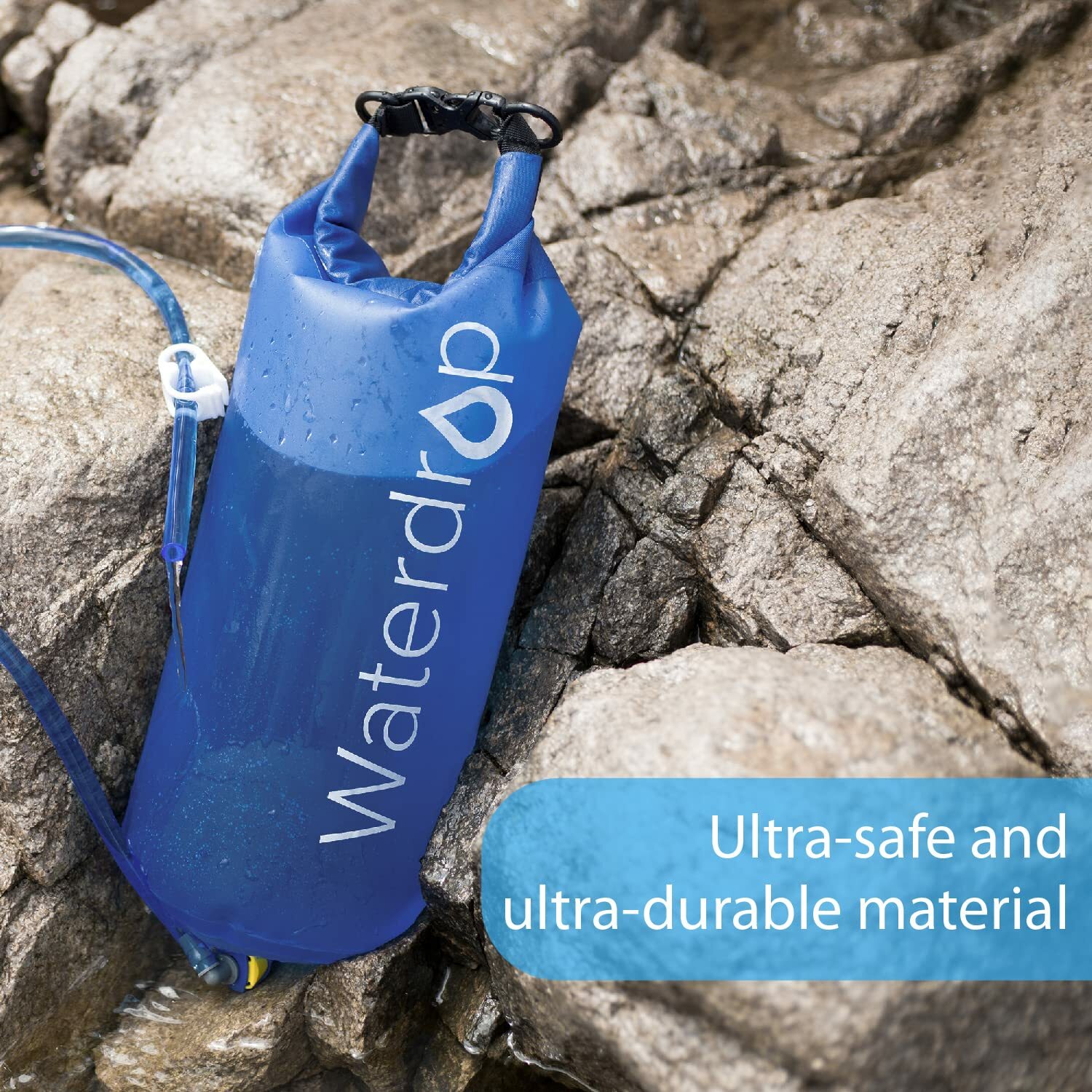 Gravity Water Bag,Portable Foldable Gravity-Fed Water Bag for Backpacking,1.5GaL