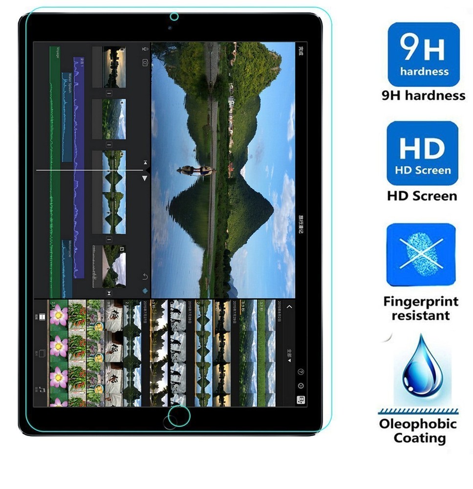 Tempered Glass Screen Protector iPad 2018 (6th Gen), 2017, Pro 9.7"(2016)
