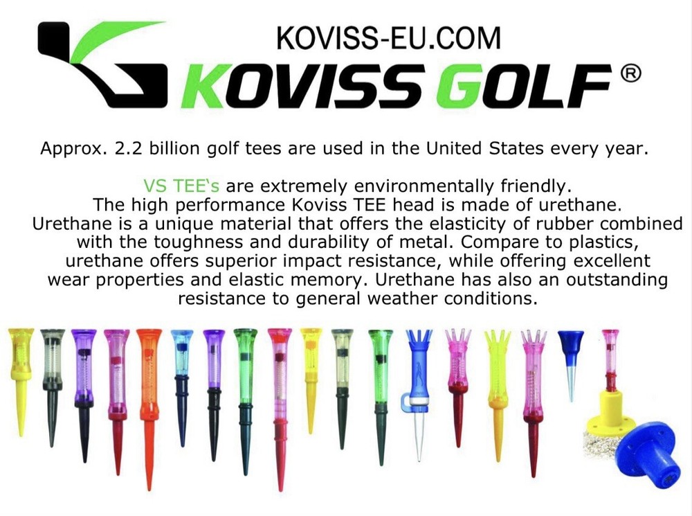 KOVISS Velocity Spring Golf Tees VS101
