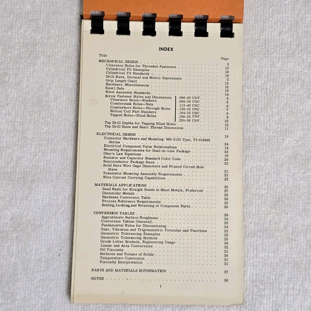 VTG 1970 Texas Instruments Design Guide Pocket Reference Book Engineering