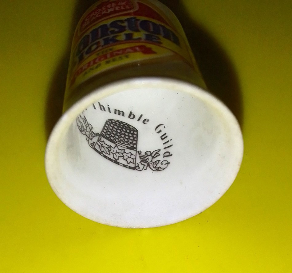 Crosse & Blackwell Branston Pickle Bone China Thimble