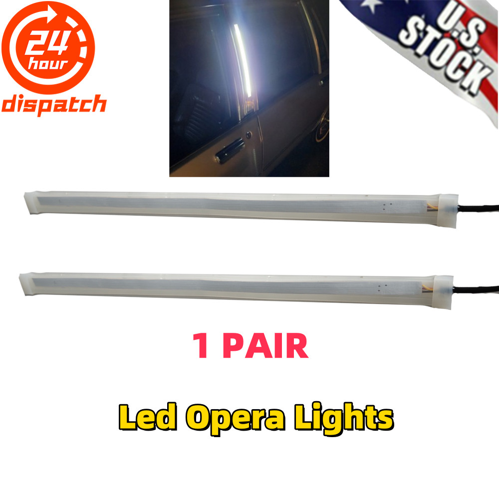White Led Opera Lights 1 PAIR For chevrolet caprice LS brougham 1987-1990
