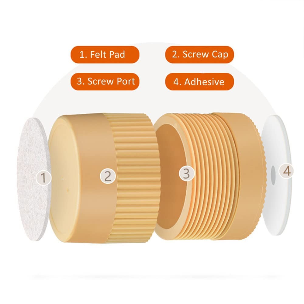 Adjustable Round Furniture Risers 8 Pack 2 inch Self-Adhesive Bed Riser