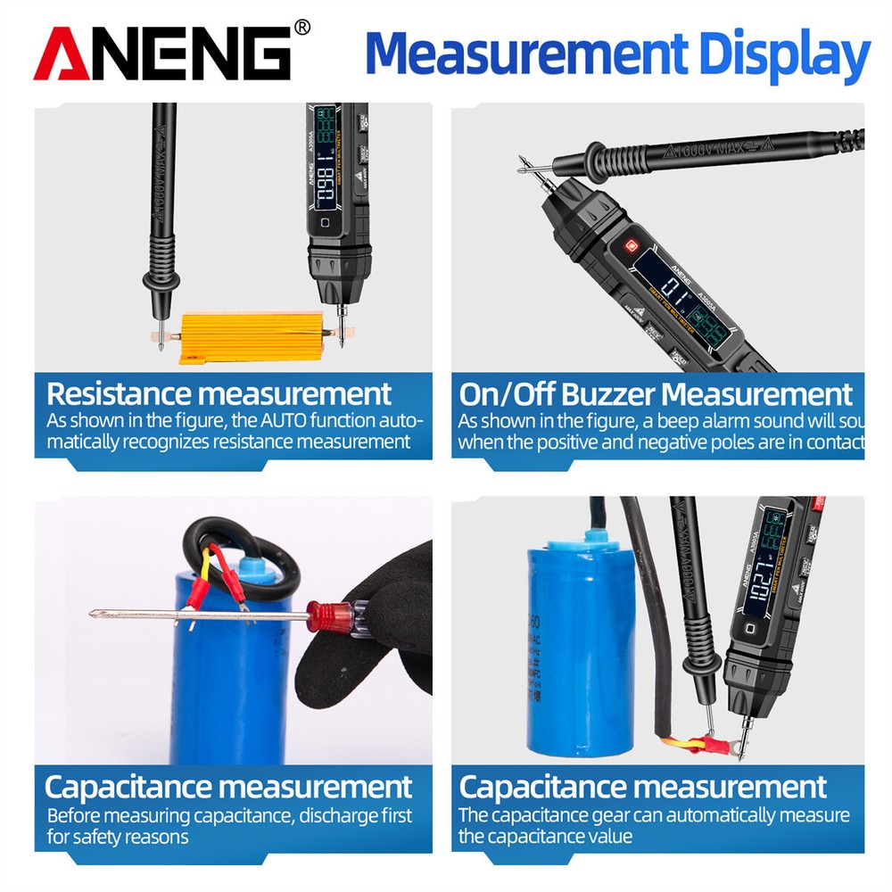 ANENG Professional Digital Multimeter Pen AC/DC Voltage Testing Essential To