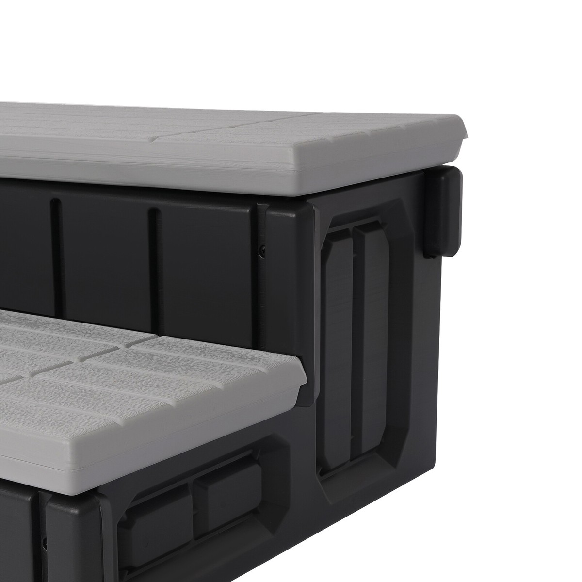 2-Step 36" Patio Spa Hot Tub Step Slip-Resistant Surface W/ Large Hidden Storage