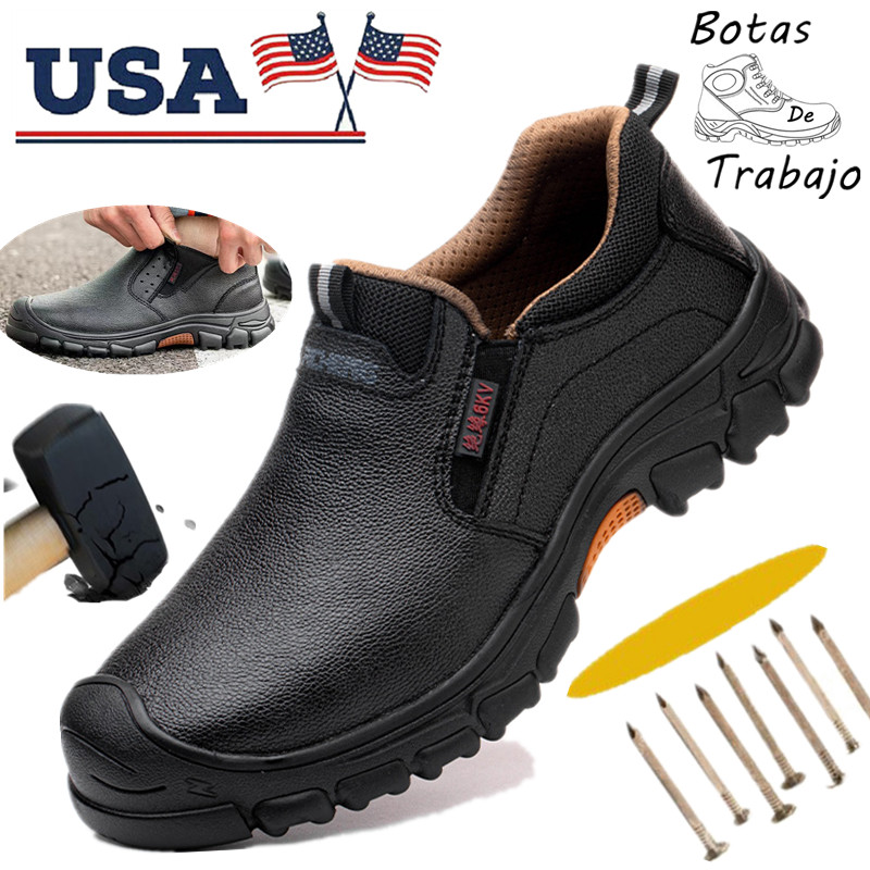 Mens Indestructible Safety shoes Composite toe Cap work boots Water resistant US