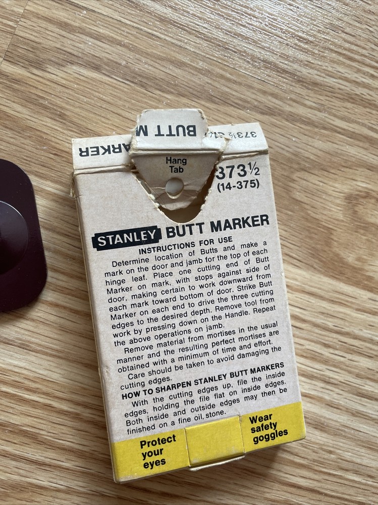 Stanley 3.5” butt marker