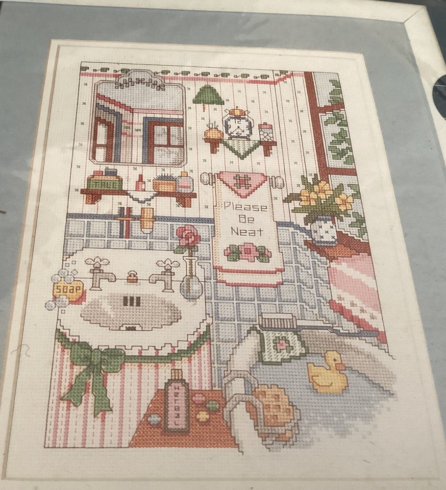 Dimensions Counted Cross Stitch Kit Restful Bath Never Opened