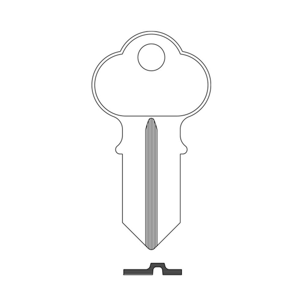 1041N Key Blank – Nickel