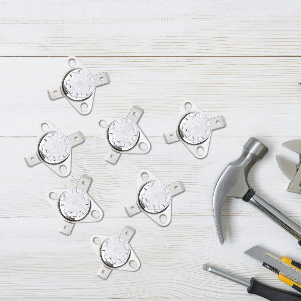 10Pcs Normally Open Temperature Switch Adjustable Thermal Control 250V 10A