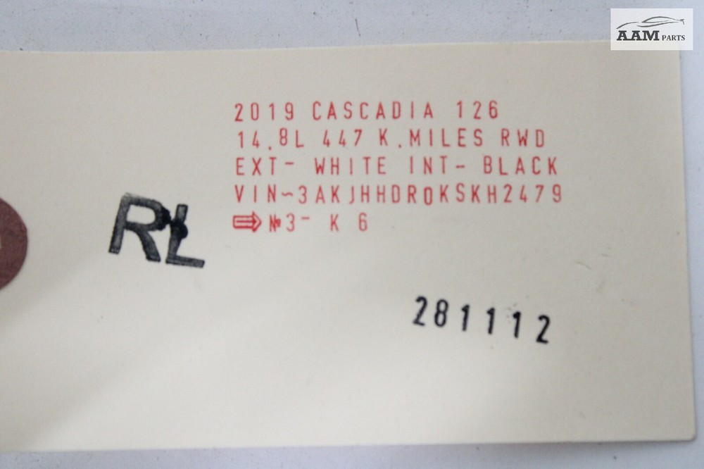 2018-2024 FREIGHTLINER CASCADIA REAR LEFT SIDE FAIRING PANEL BRACKET OEM