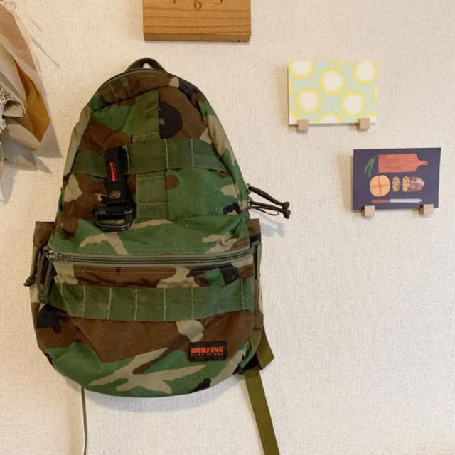 Briefing camouflage backpack Used From Japan