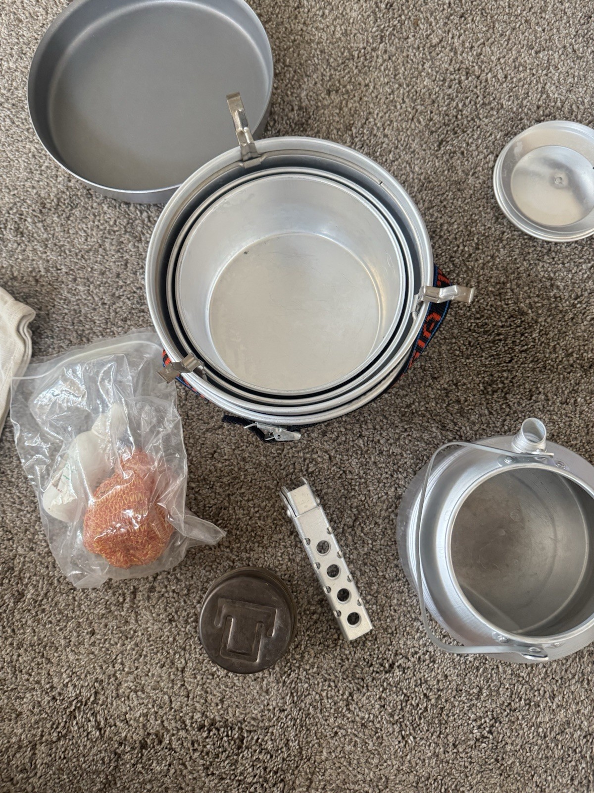 Trangia Cookware Set Camping Pots Alcohol Stove Accessories Made in Sweden 7 pcs