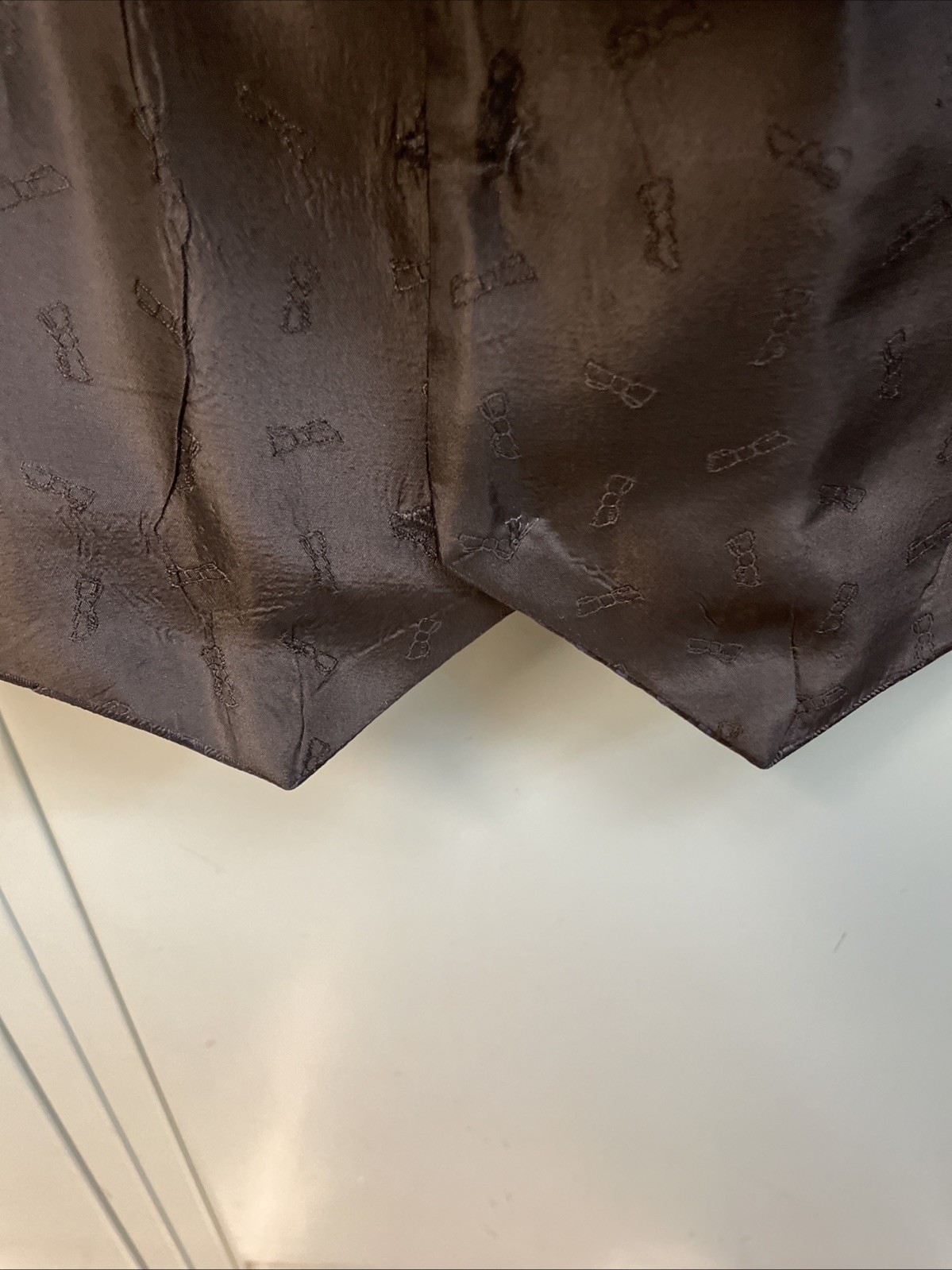 Carrot & Gibbs Handmade XL Blk Silk Formal Vest Tuxedo Wedding Prom