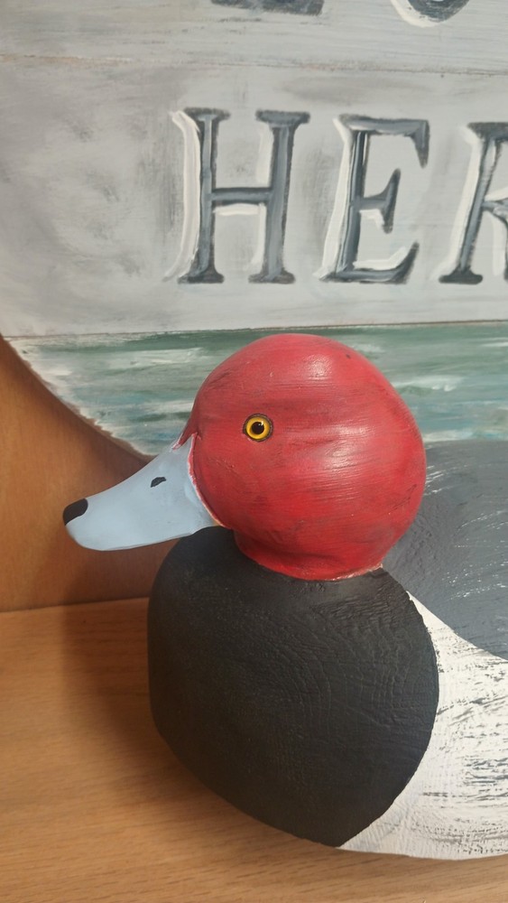REDHEAD HAND CARVED Decoy