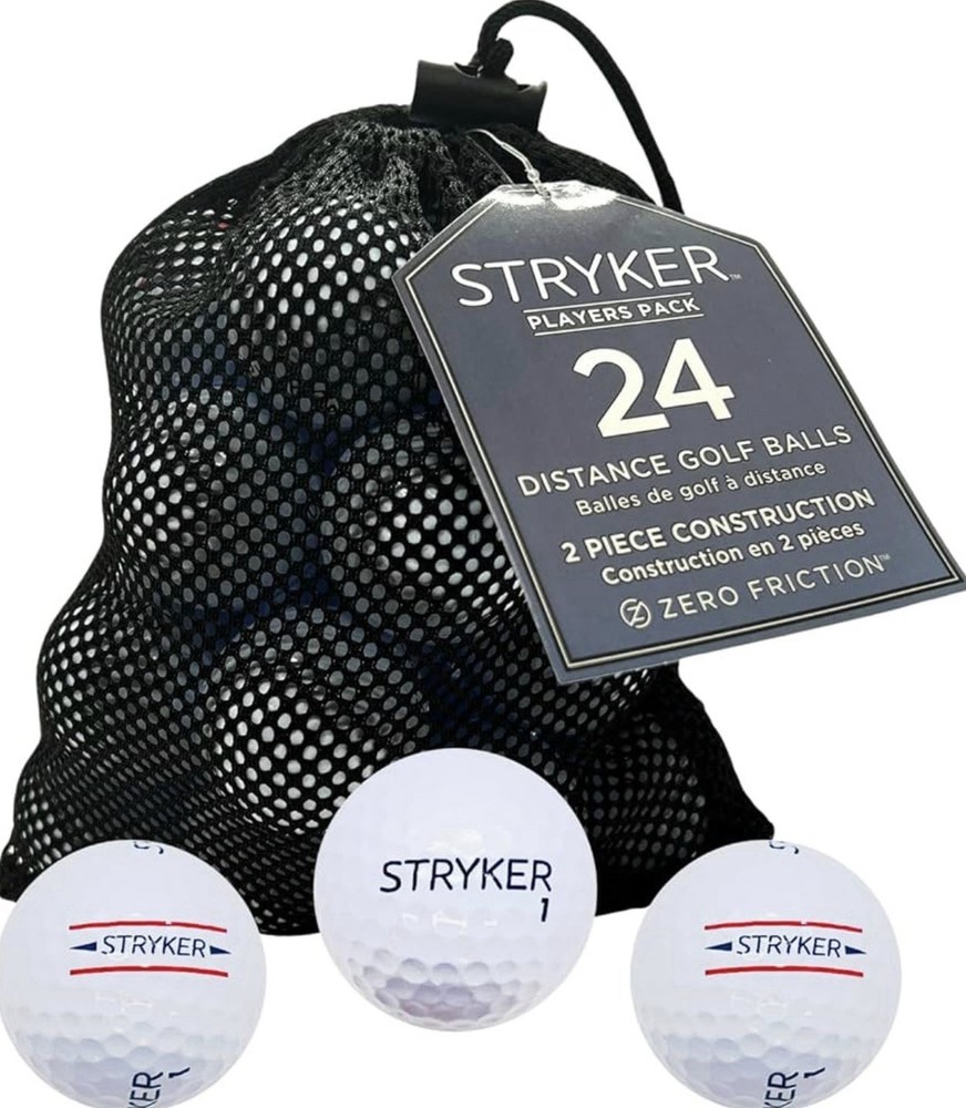 Zero Friction Stryker Golf Balls 24 Pack