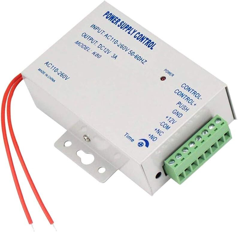 AMOCAM Access Control Power Supply for Door Intercom Doorbell Various Electronic