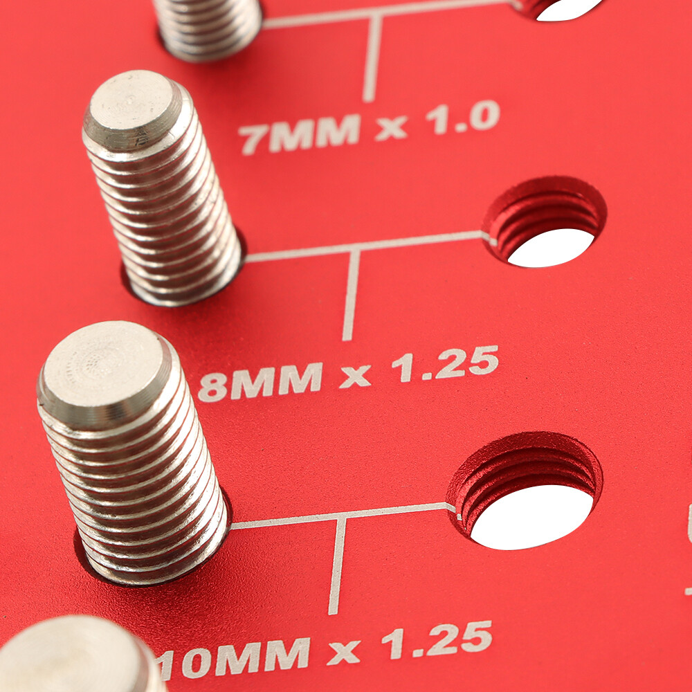Nut and Bolt Thread Checker 28 Thread Identifier 14 Metric & 14 Standard Size