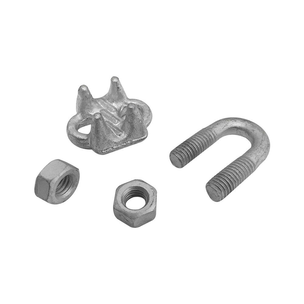 Drop Forged Galvanized Wire Rope Cable Clips 1/2 inch - 2 Pc