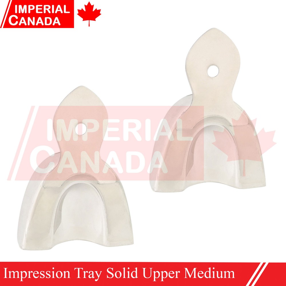 Impression Tray Solid Upper Medium Size Stainless Steel German Grade DS-2053