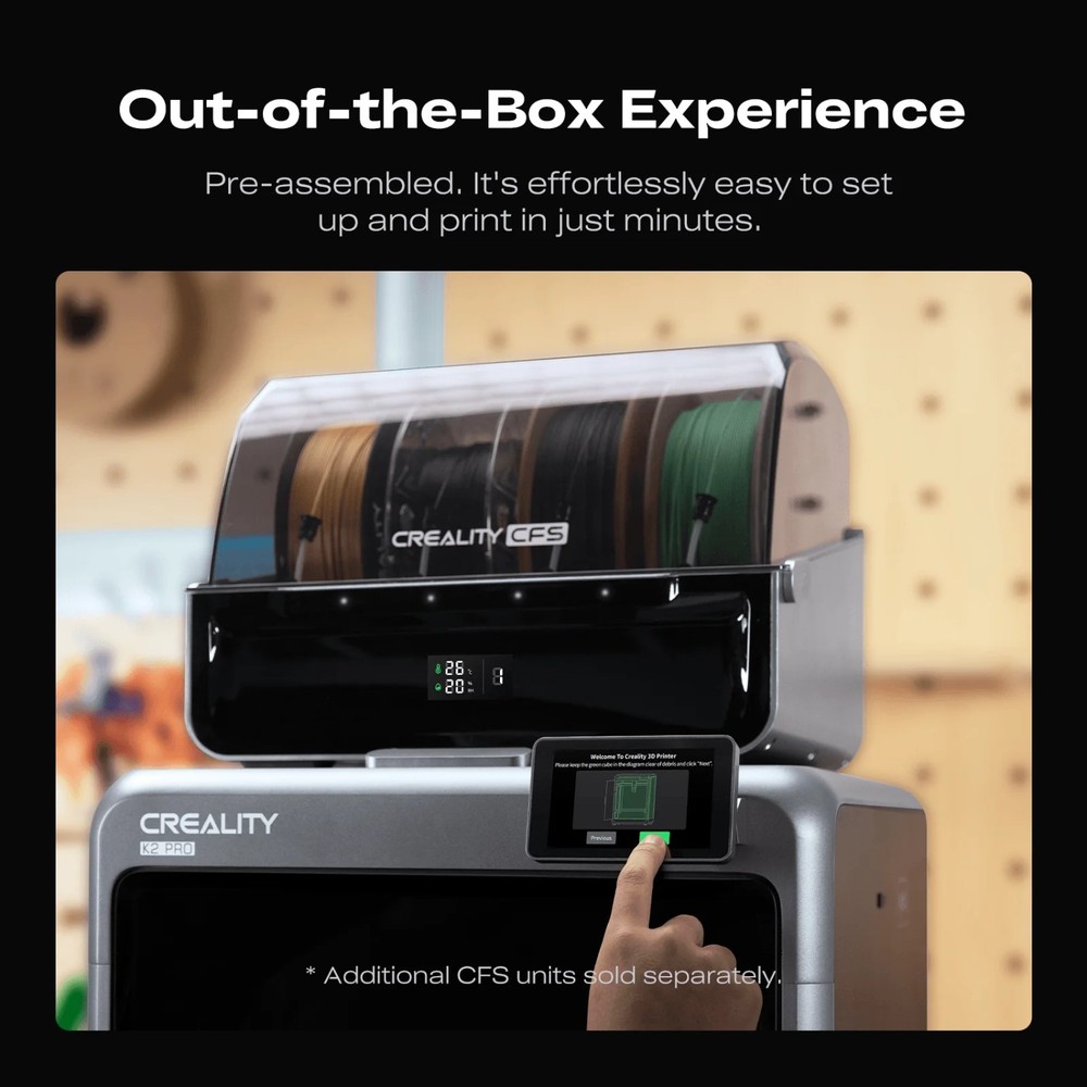 Creality K2 Pro Combo 3D Printer Multi-Color Printing & Raptor 3D Scanner