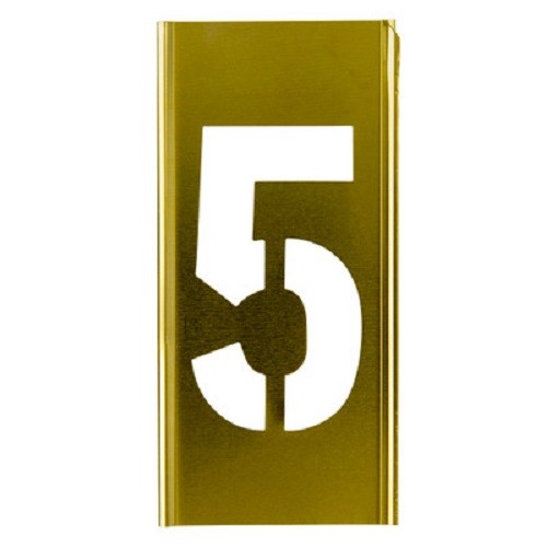 CH Hanson 100135 - Stencil Sort-3" Brass Gothic 5