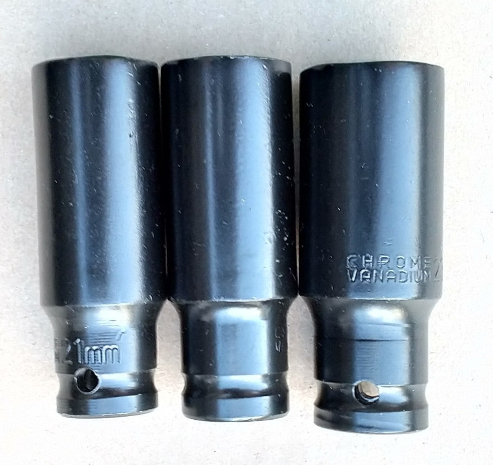 3Psc Impact Socket, 21 - 23mm