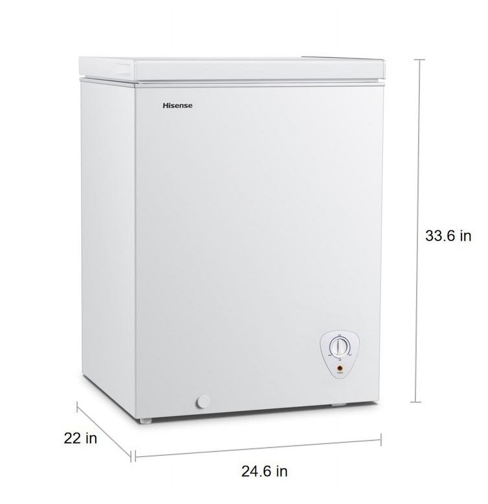 5 cu ft Garage Ready Chest Freezer- White