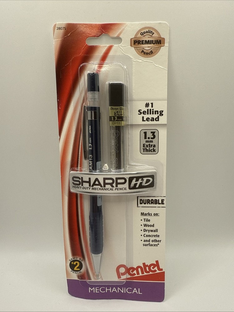 Pentel Sharp HD Drafting Mechanical Pencil 1.3mm W/Lead Dk Blue Drawing Drafting
